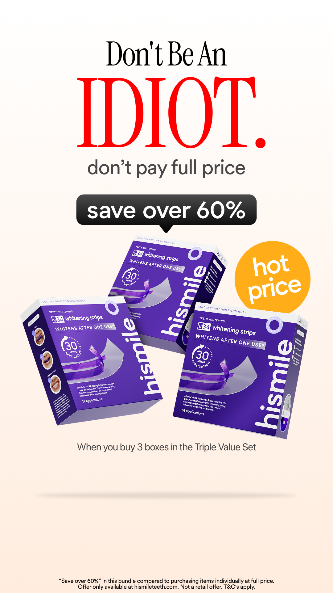 Hismile Facebook ad