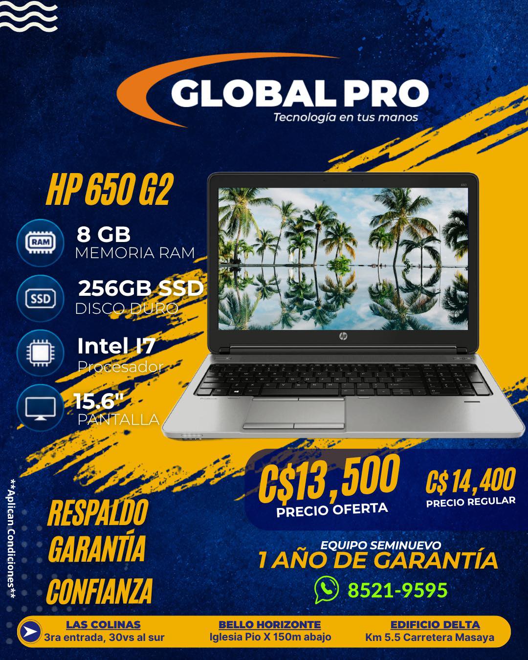 GlobalPro Nicaragua Facebook ad: AGOSTO LLEGA CON TODO A GLOBALPRO