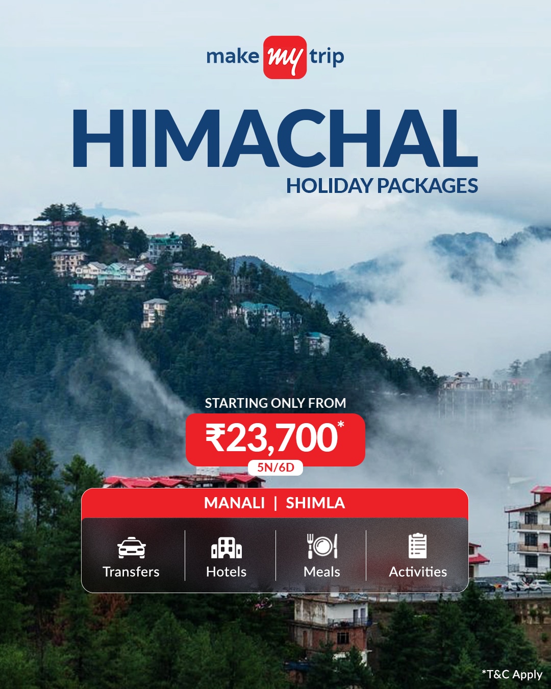 MakeMyTrip Facebook ad