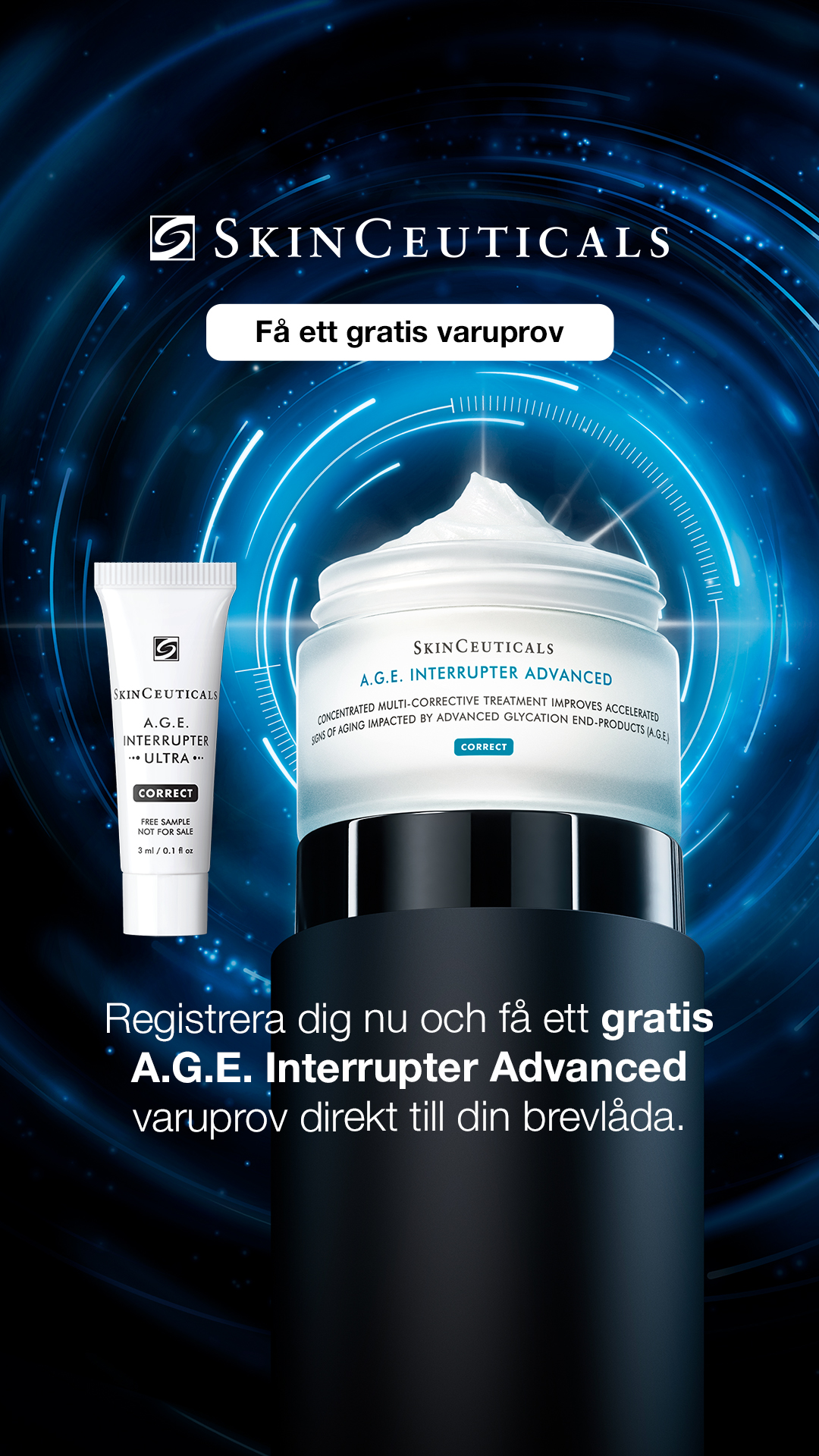 SkinCeuticals Sverige Facebook ad from Feb 12, 2026