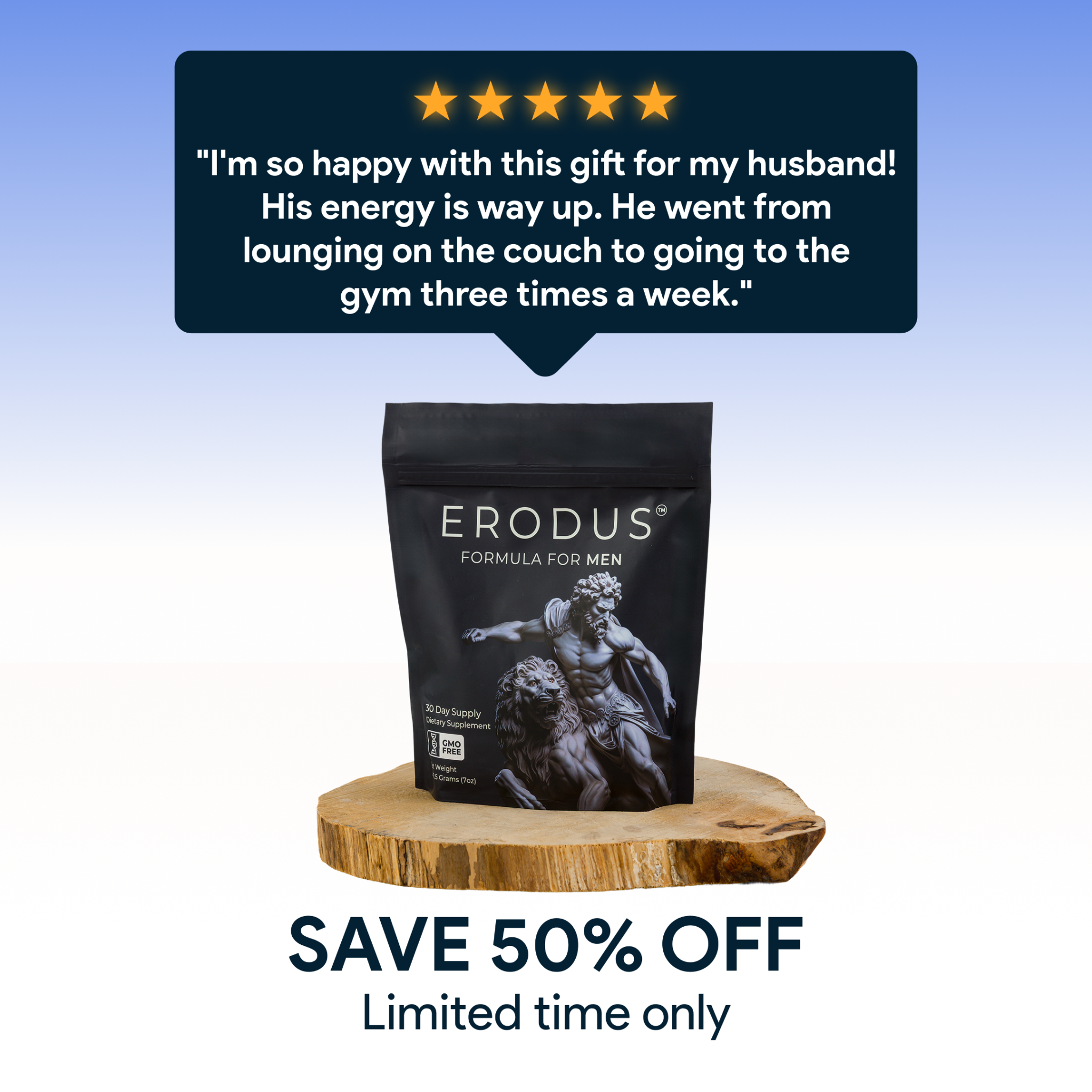 Erodus Formula For Men Facebook ad