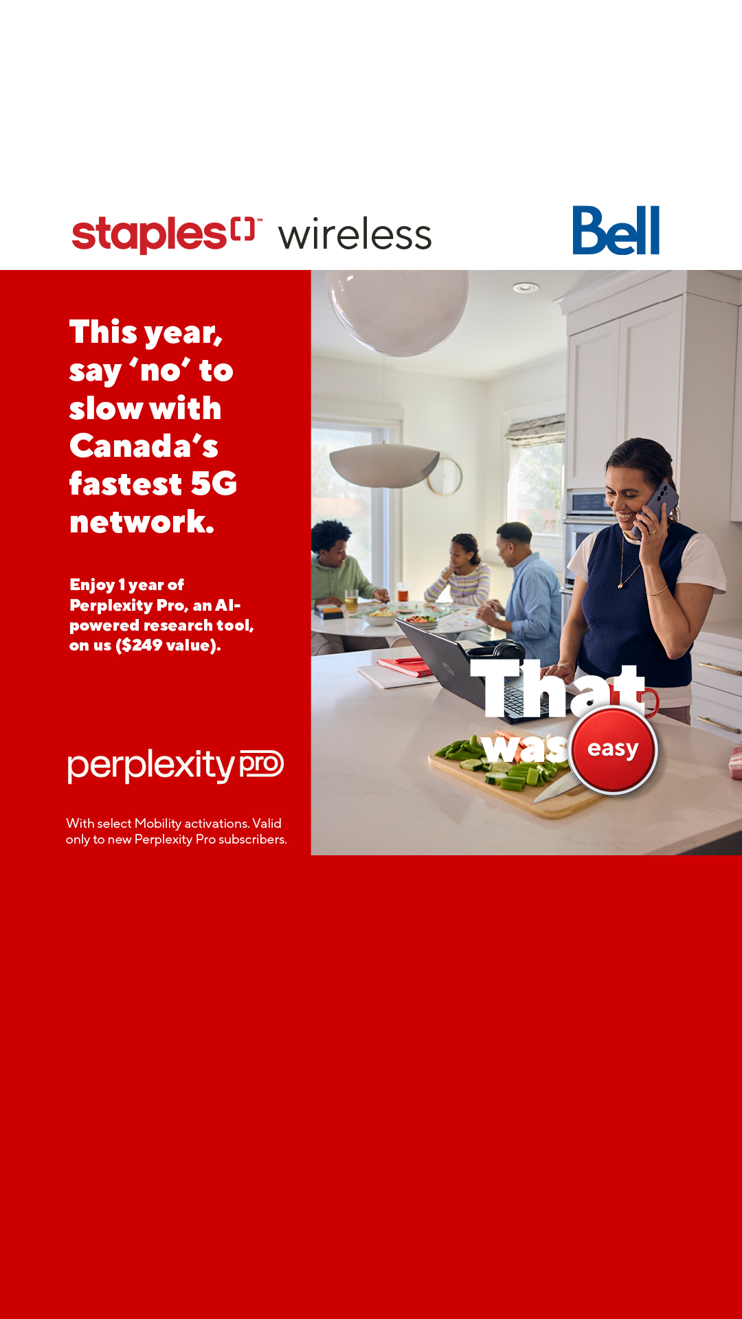 Staples Canada Facebook ad