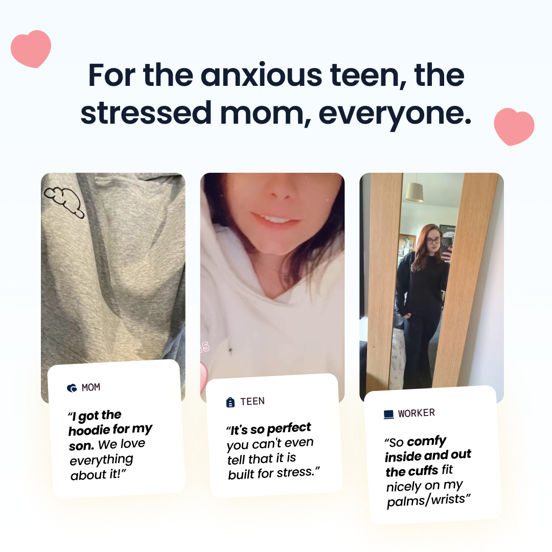 Cloud Nine Facebook ad: Squeeze & Fidget Away Anxiety