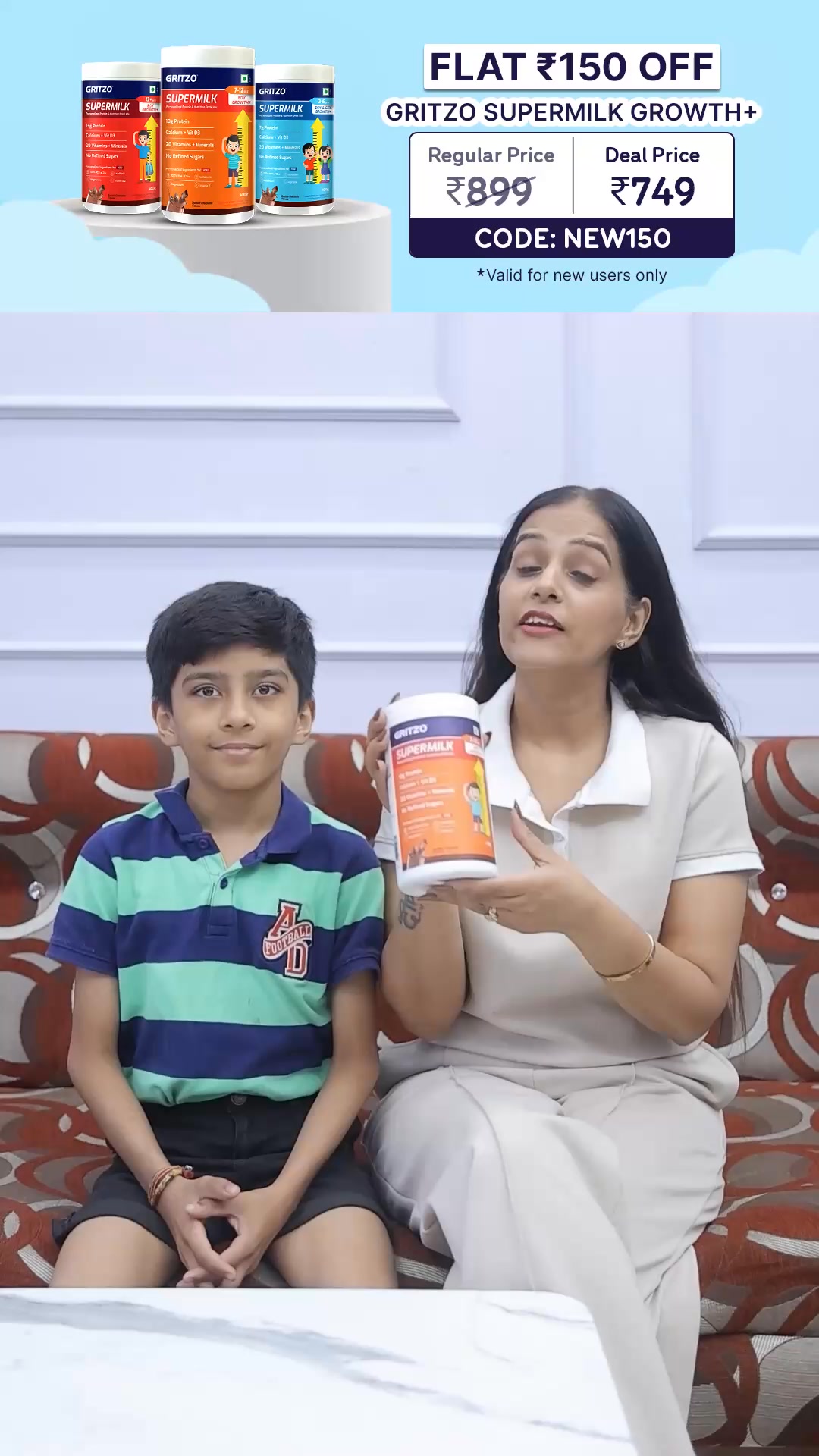 Gritzo - Personalized Nutrition For Your Child Facebook ad from Jun 12, 2026