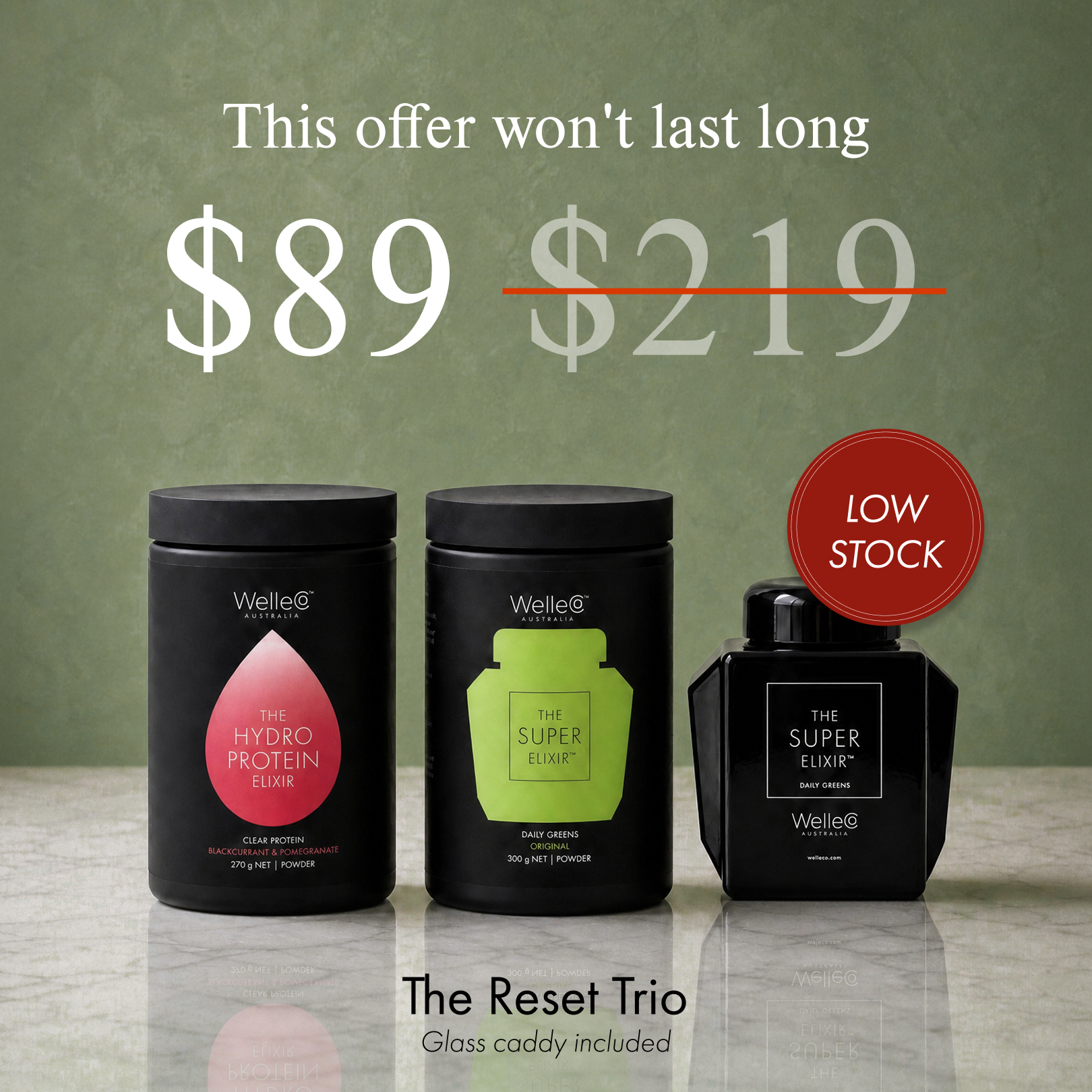 WelleCo Facebook ad