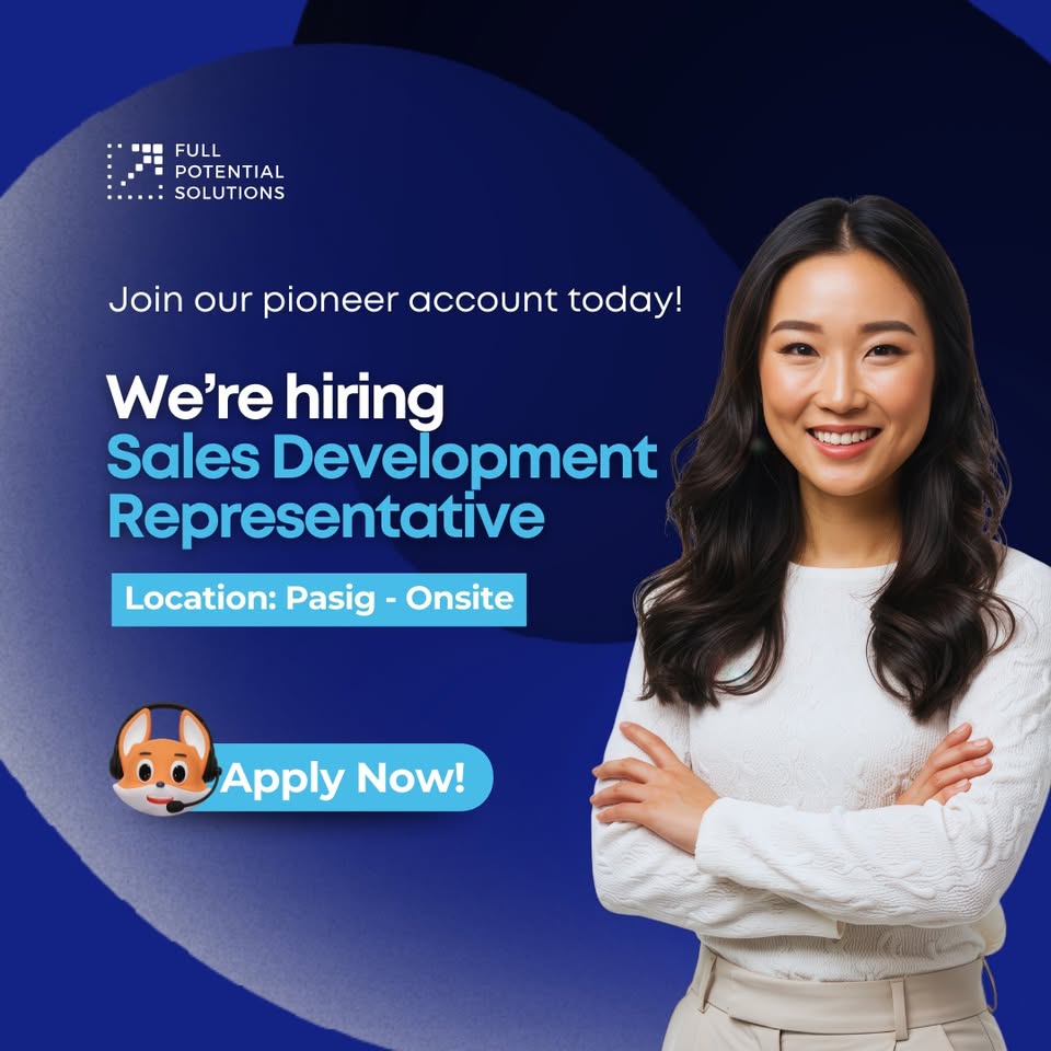 Full Potential Solutions Philippines Facebook ad: Join our sales team