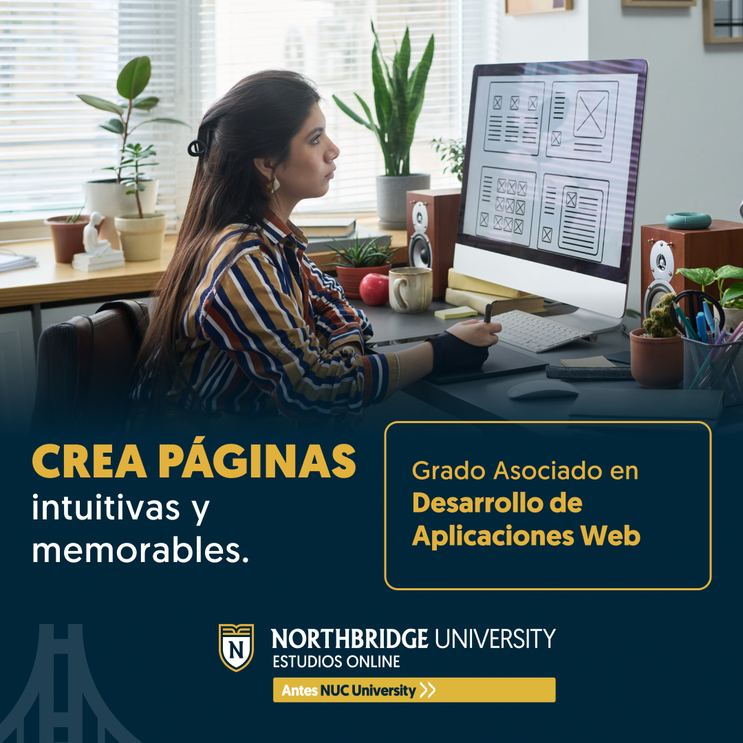 Northbridge University - Español Facebook ad: Crea websites fáciles de usar.