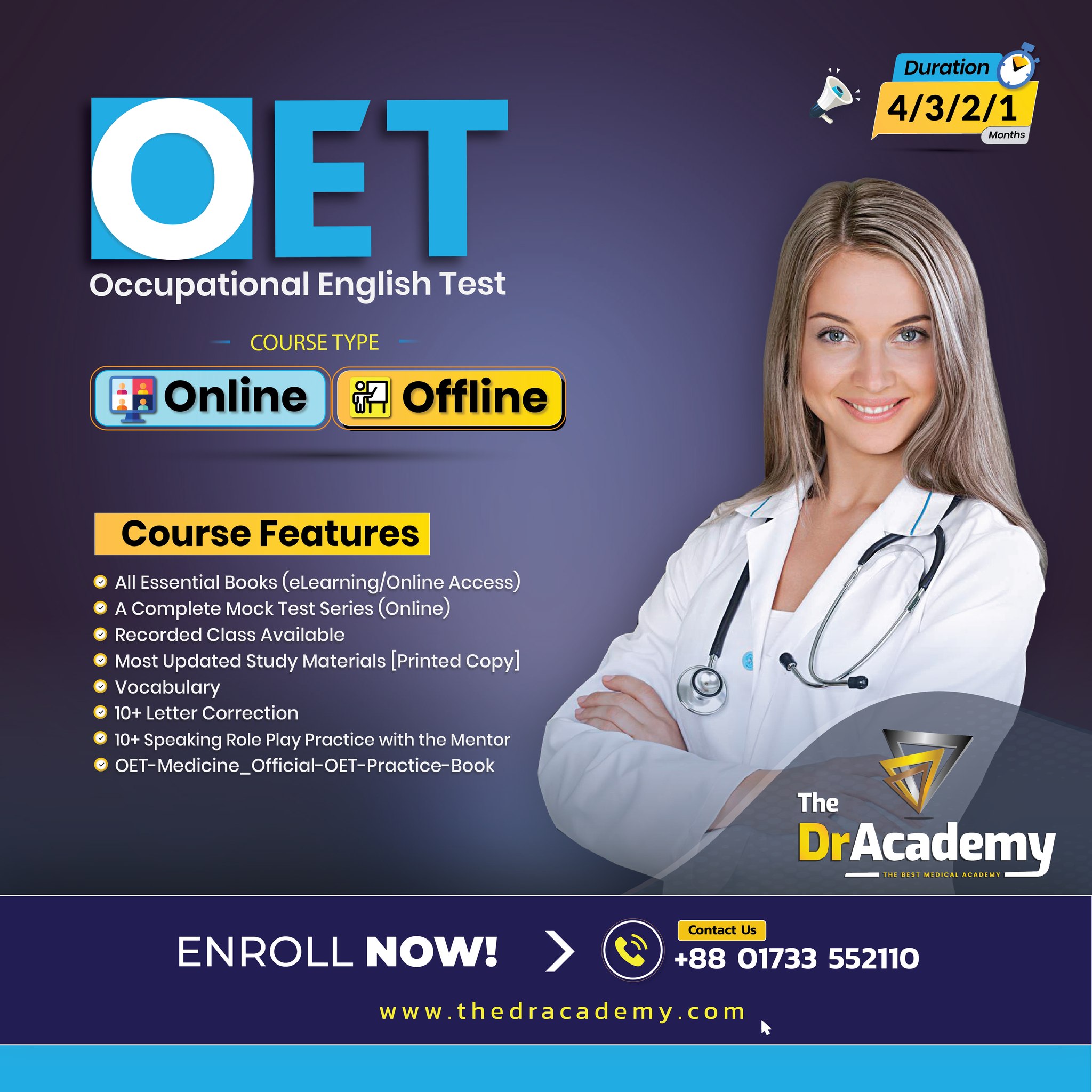 The DrAcademy Facebook ad
