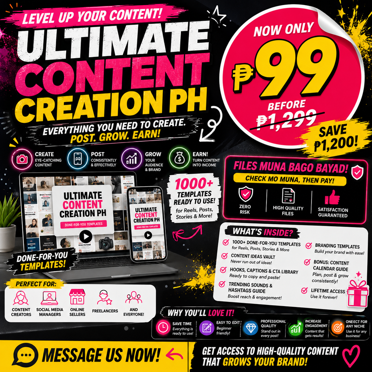 Ultimate Content Creation Ph Facebook ad