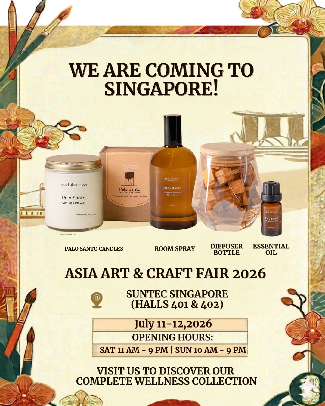 Good Vibes Select Singapore Facebook ad: WE ARE COMING TO SINGAPORE!