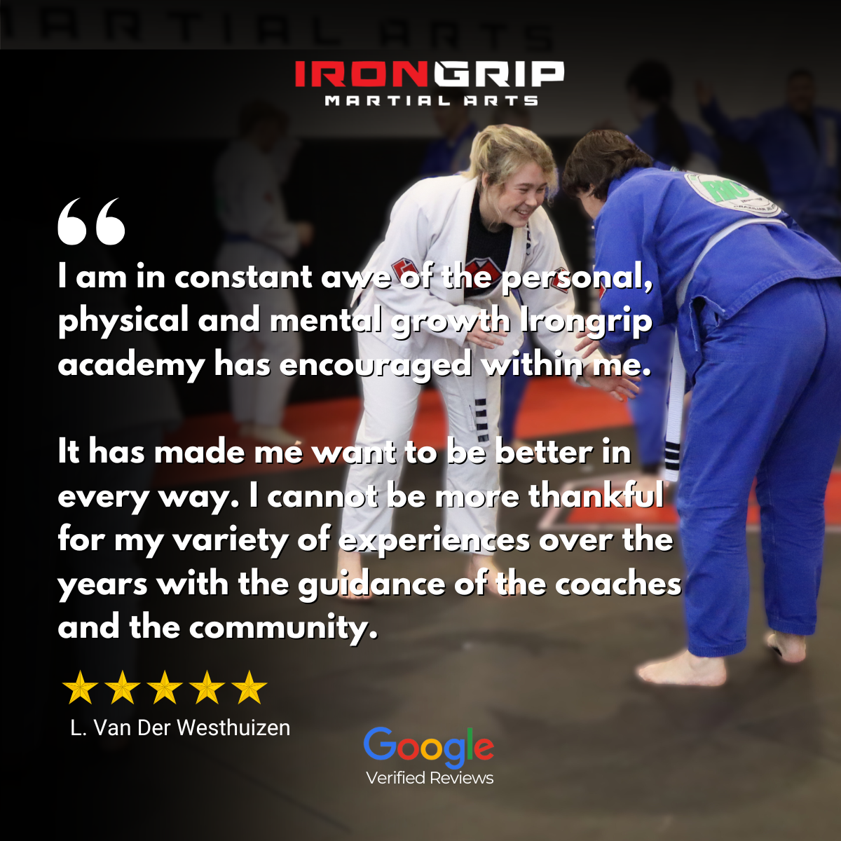 Iron Grip Martial Arts Academy Facebook ad