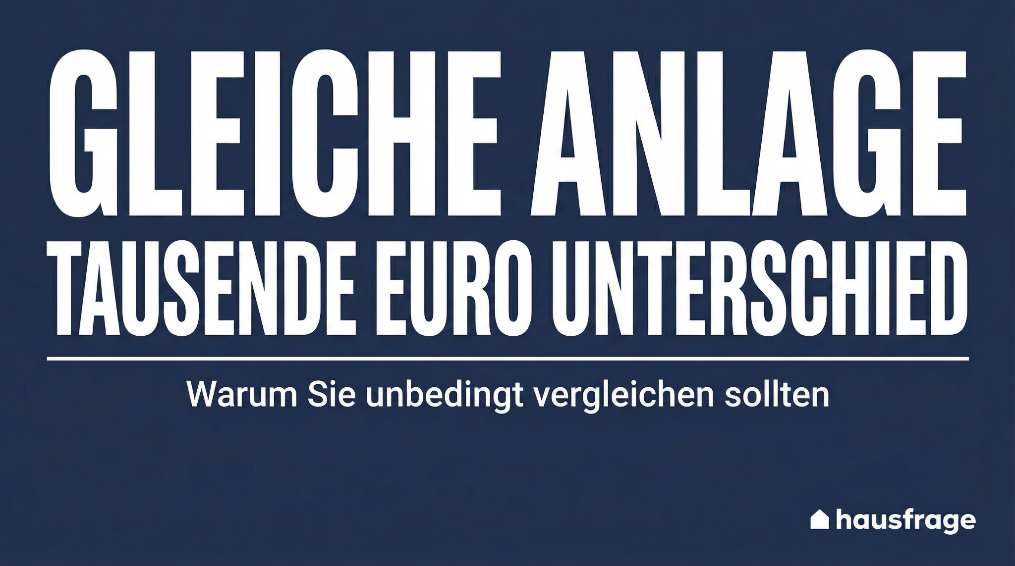 Hausfrage Facebook ad