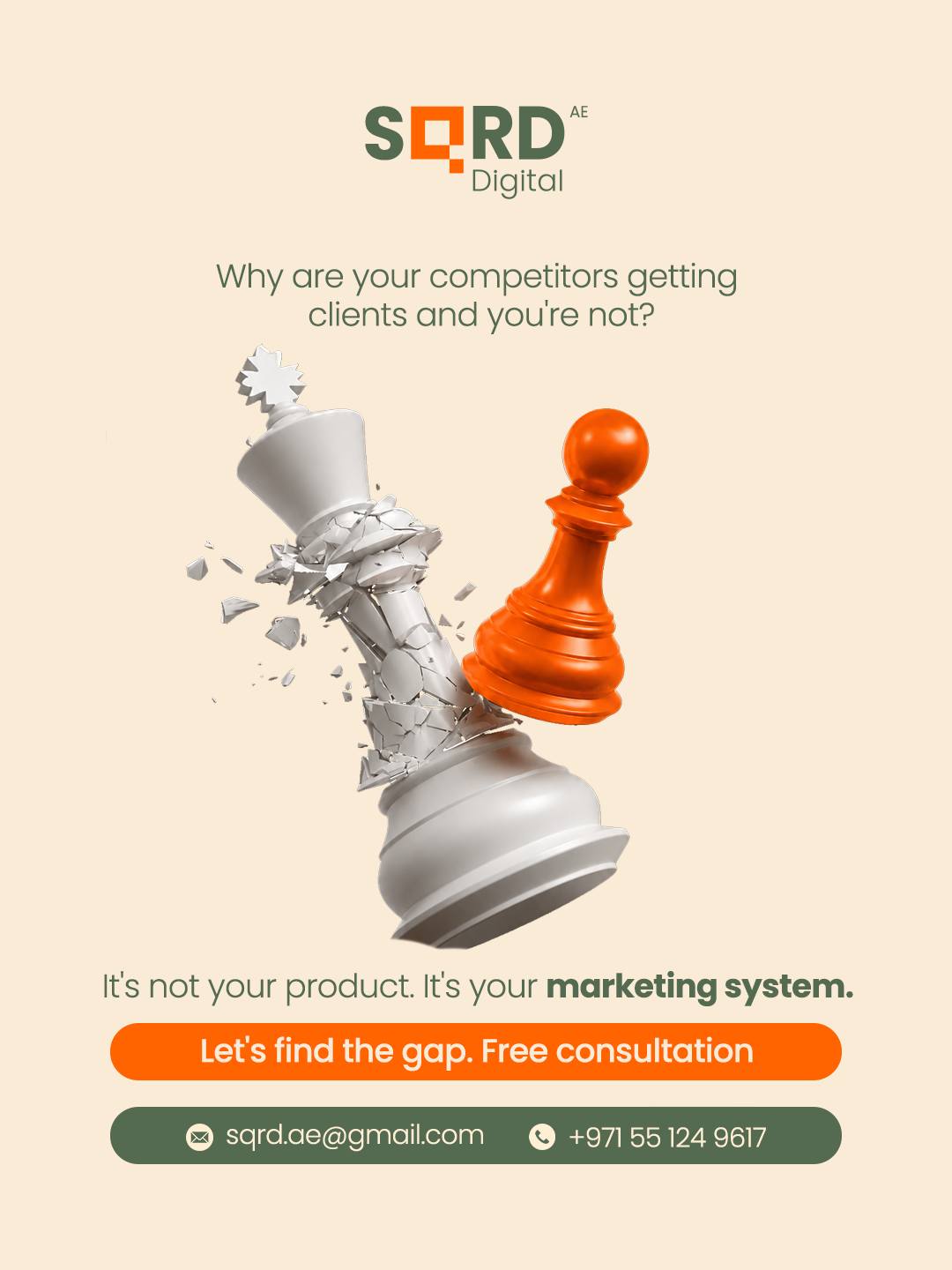 SQRD Digitalᵃᵉ Facebook ad: Your competitor isn't smarter or working harder than…