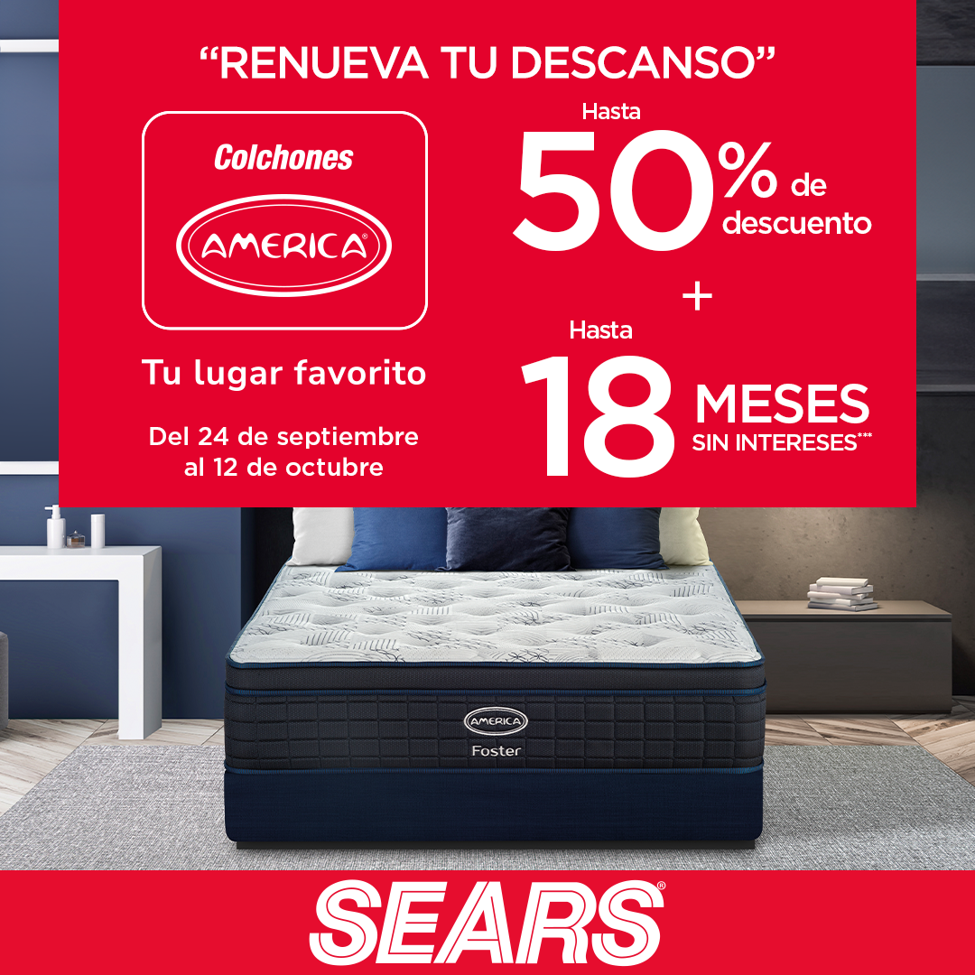 Sears México Facebook ad: ¡En tienda y en línea!