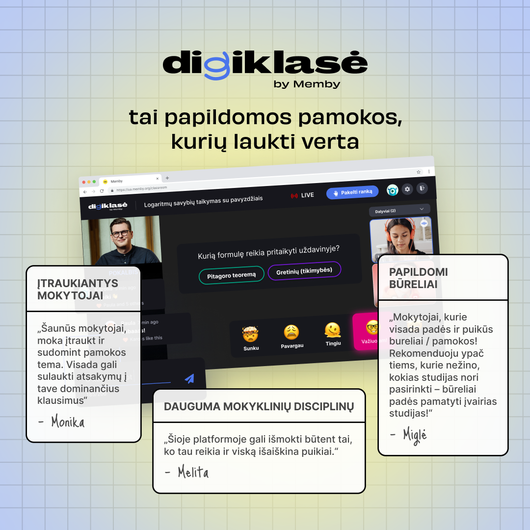 Digiklasė - by Memby Facebook ad