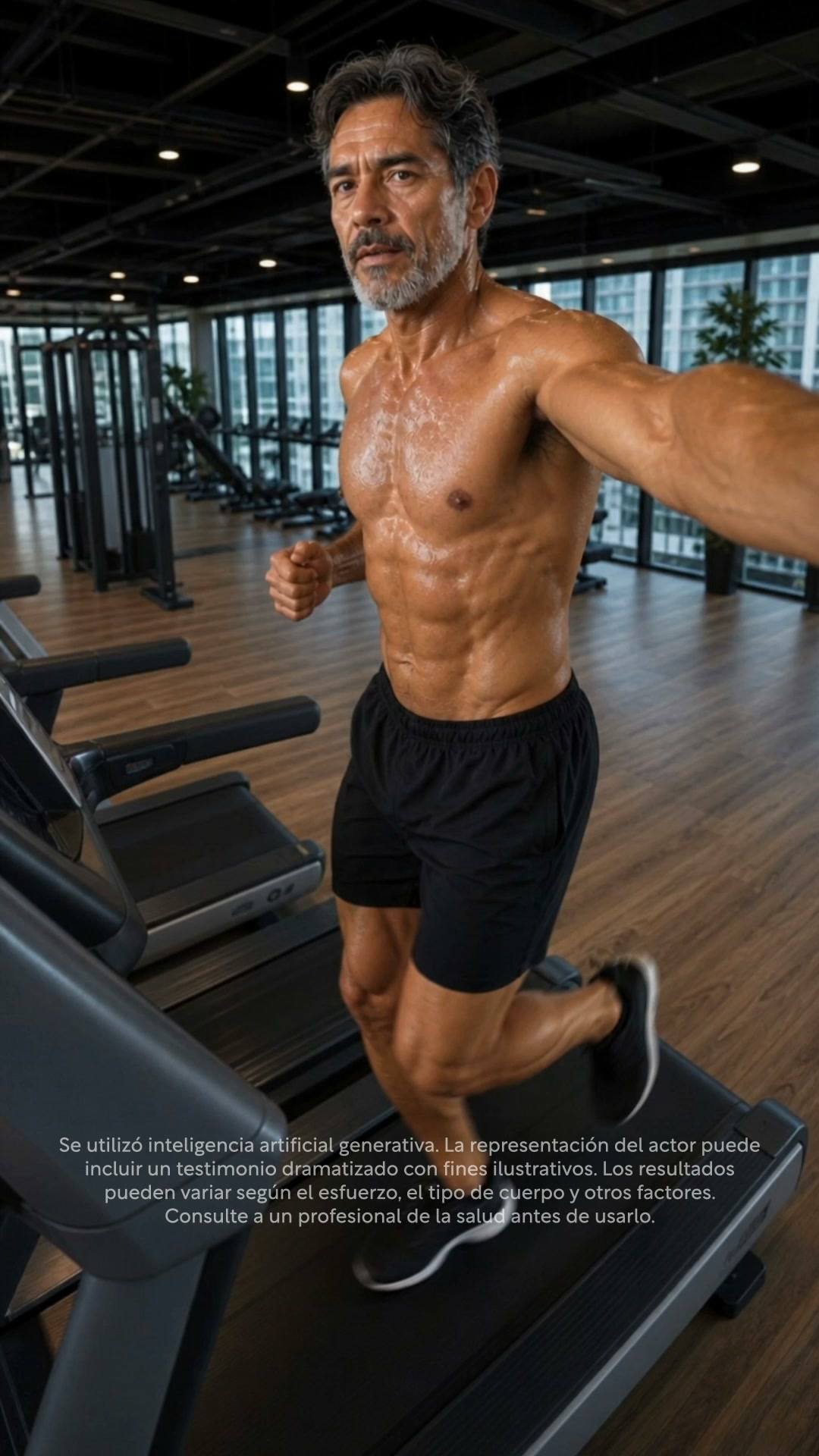 Muscle Charge Facebook ad: Tai Chi en silla para hombres de 50+.