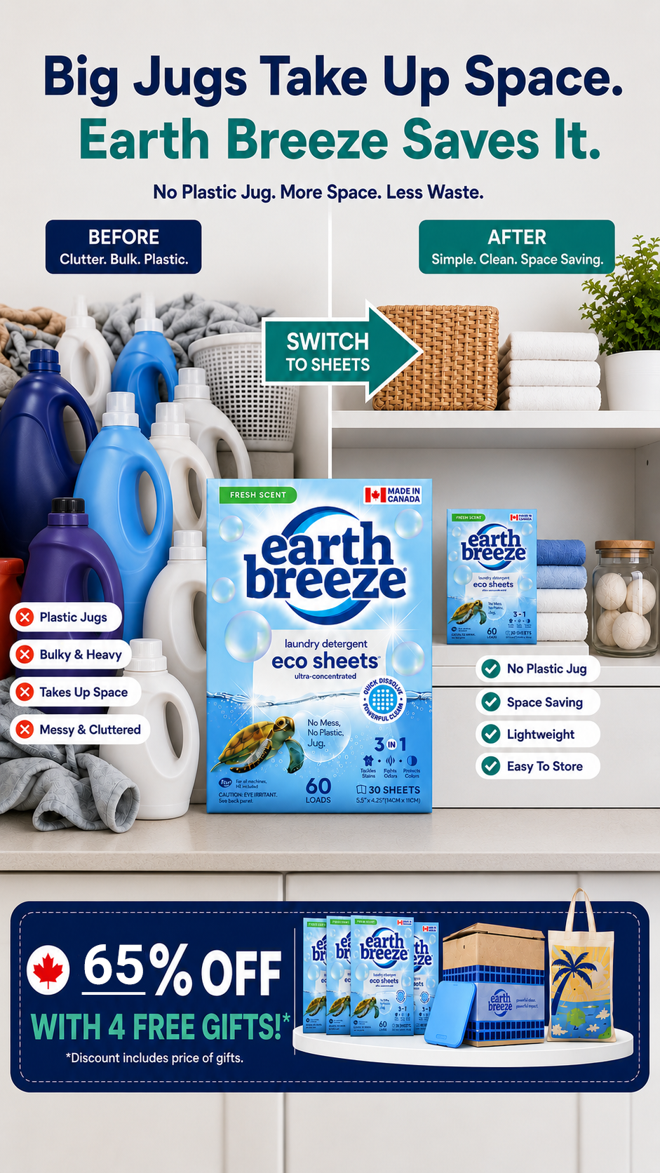 Earth Breeze Facebook ad