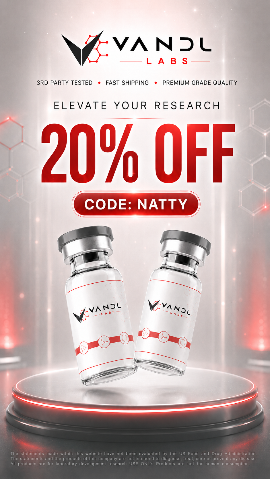 VANDL Facebook ad: Premium Grade Quality