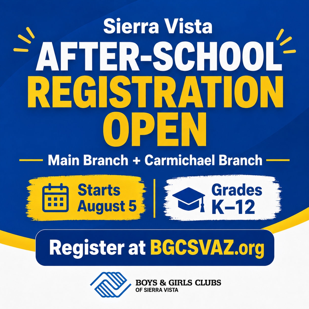 Boys & Girls Clubs of Sierra Vista Facebook ad: After-School Registration Open