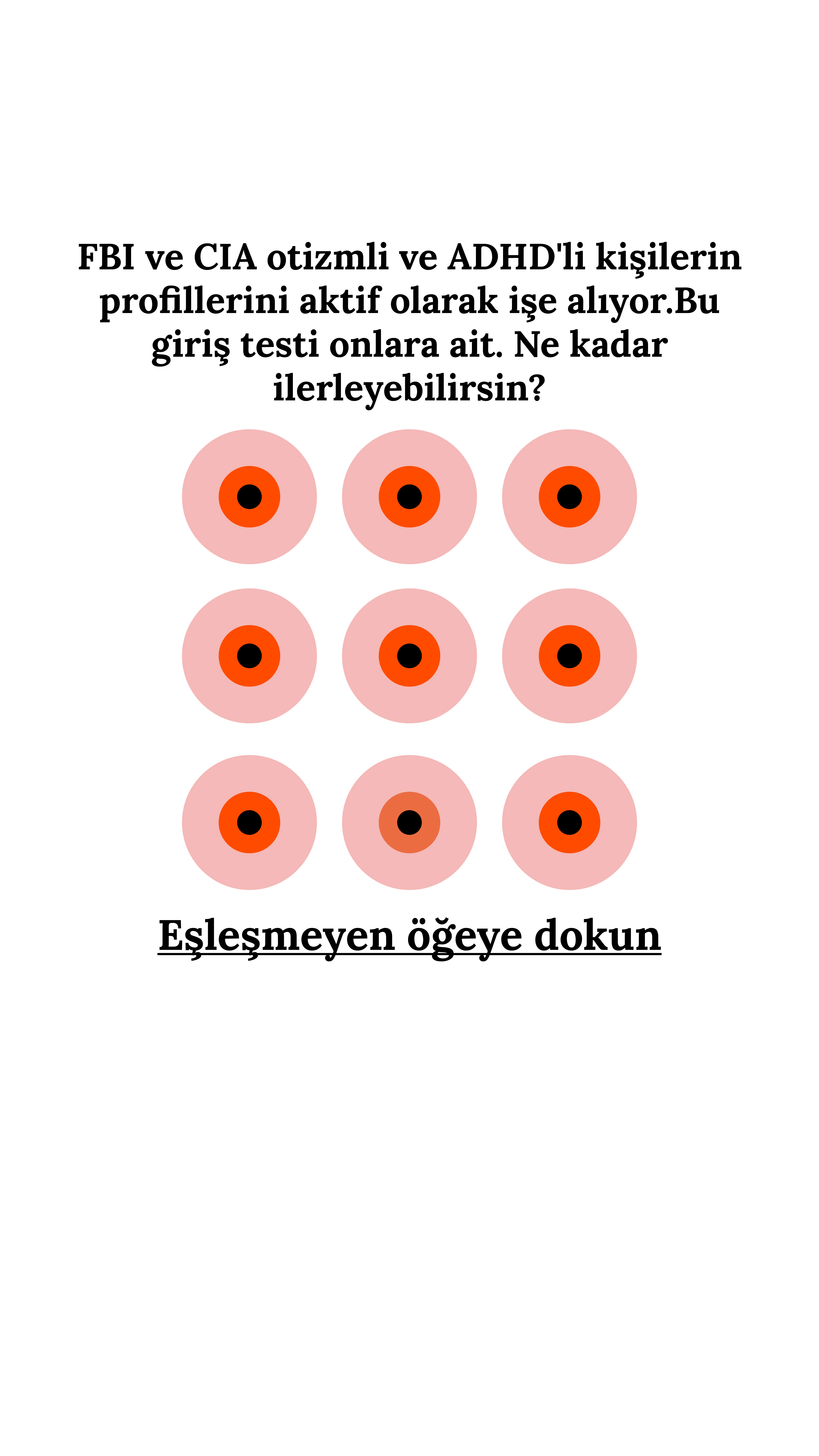 International Brain Test Facebook ad