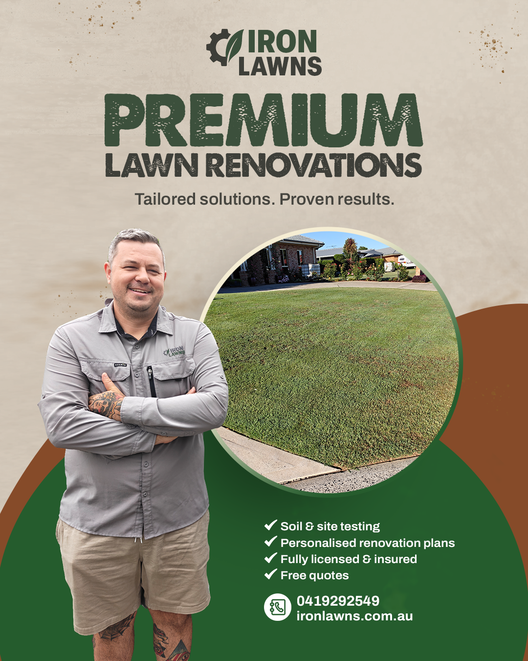 Iron Lawns Facebook ad