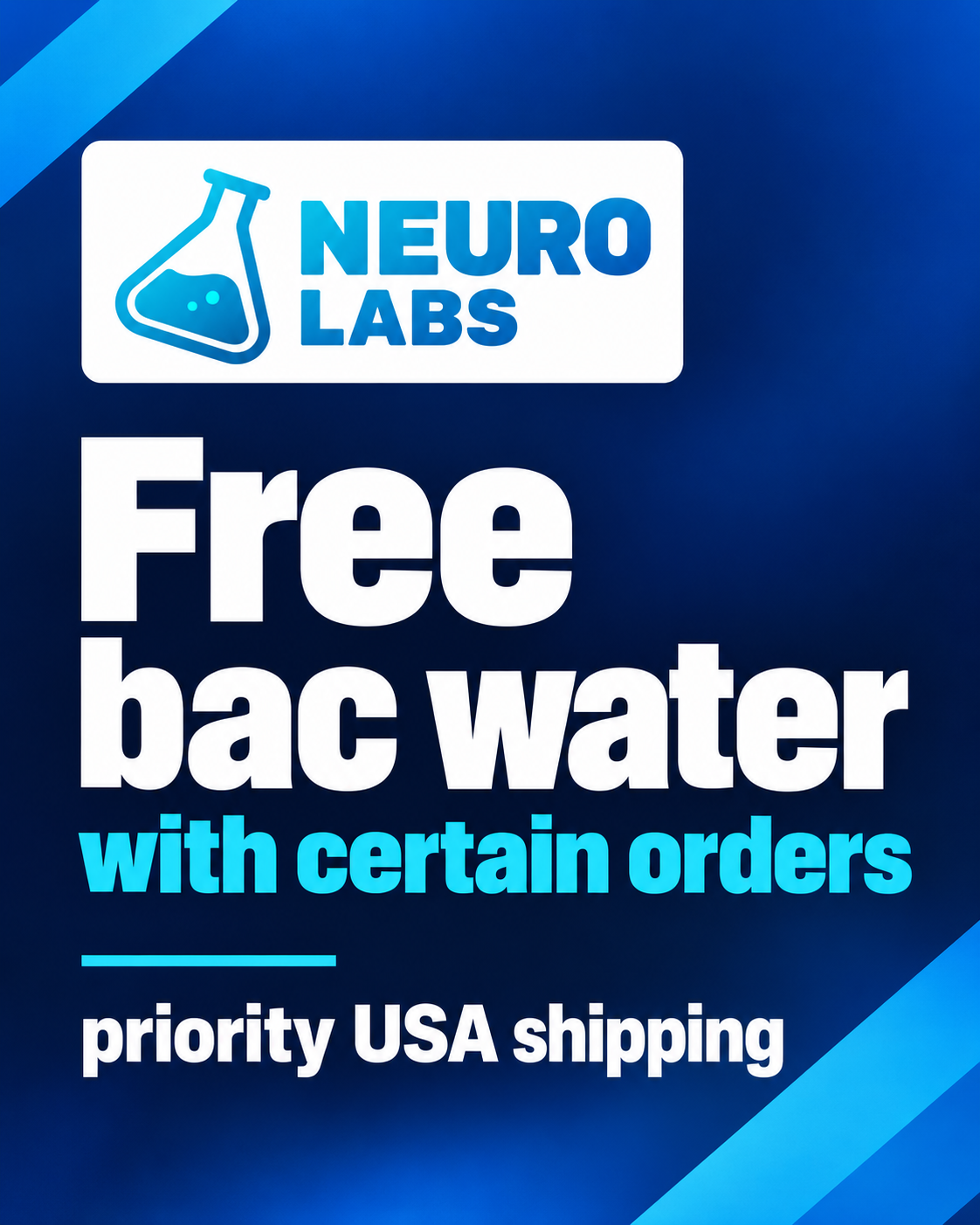 NL Facebook ad: NeuroLabs, Premium Research Peptides | ≥99% COA-Tested USA