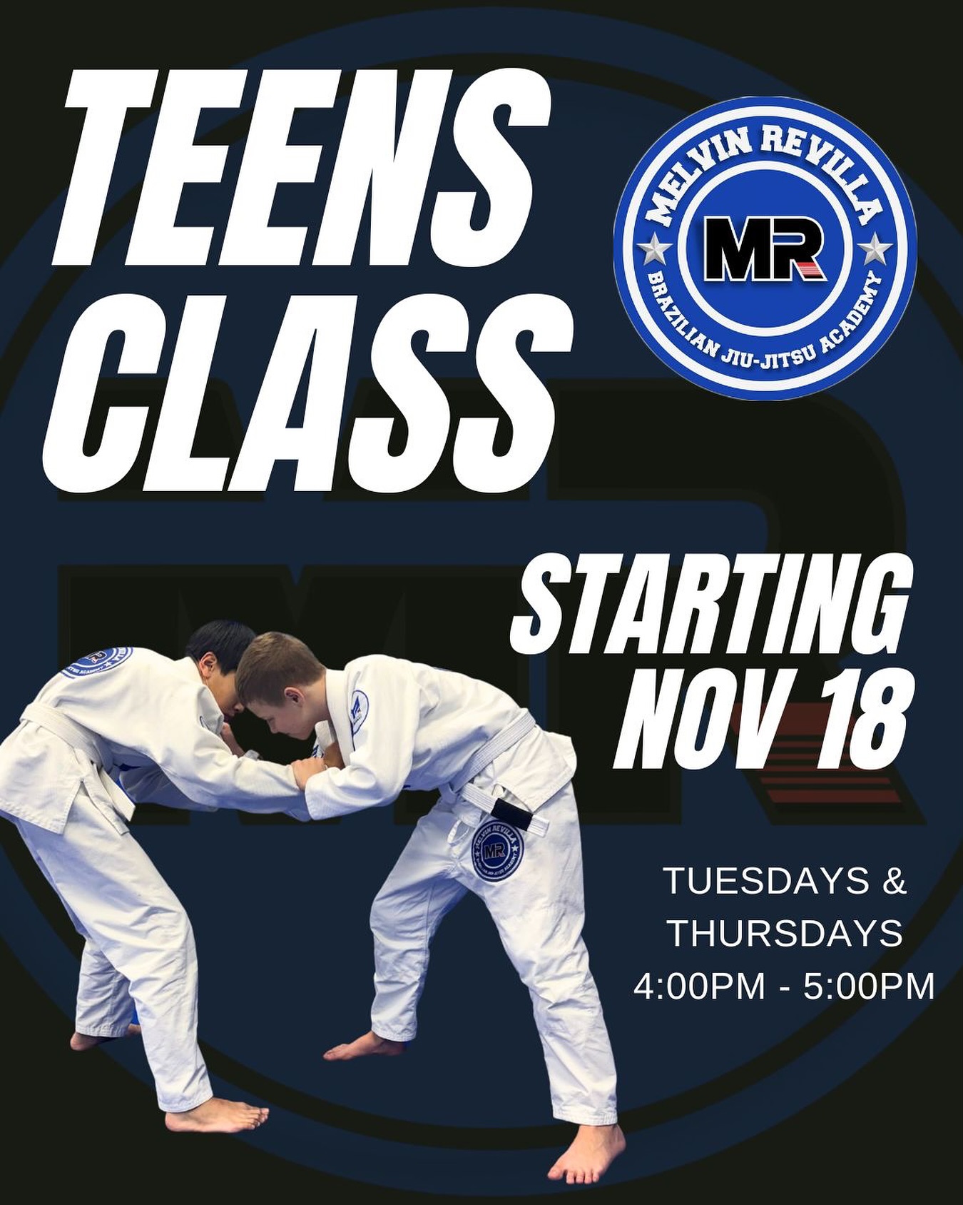 MR BJJ Academy Facebook ad: Is your teen looking for a community where…