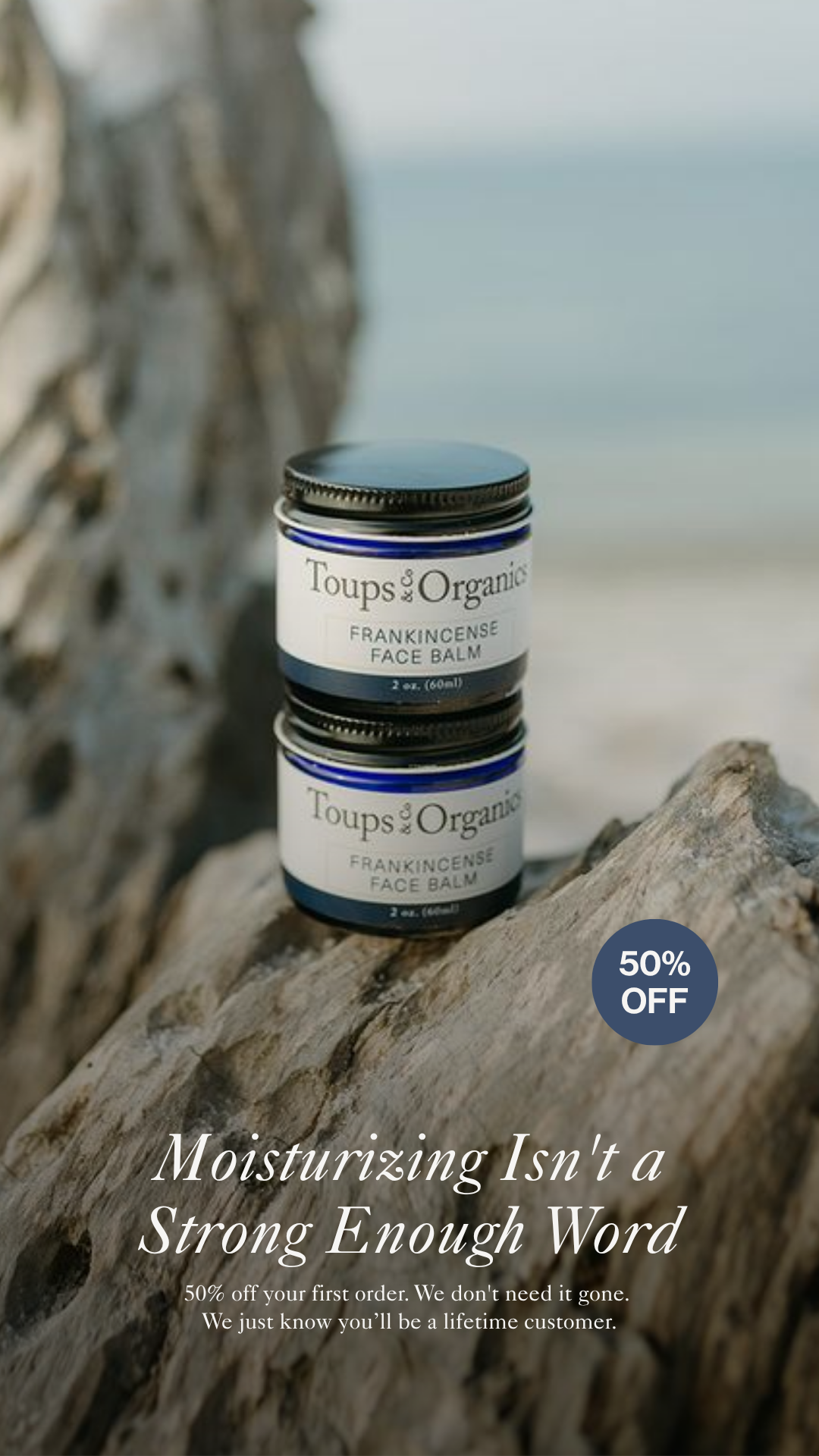 Toups and Co Organics Facebook ad