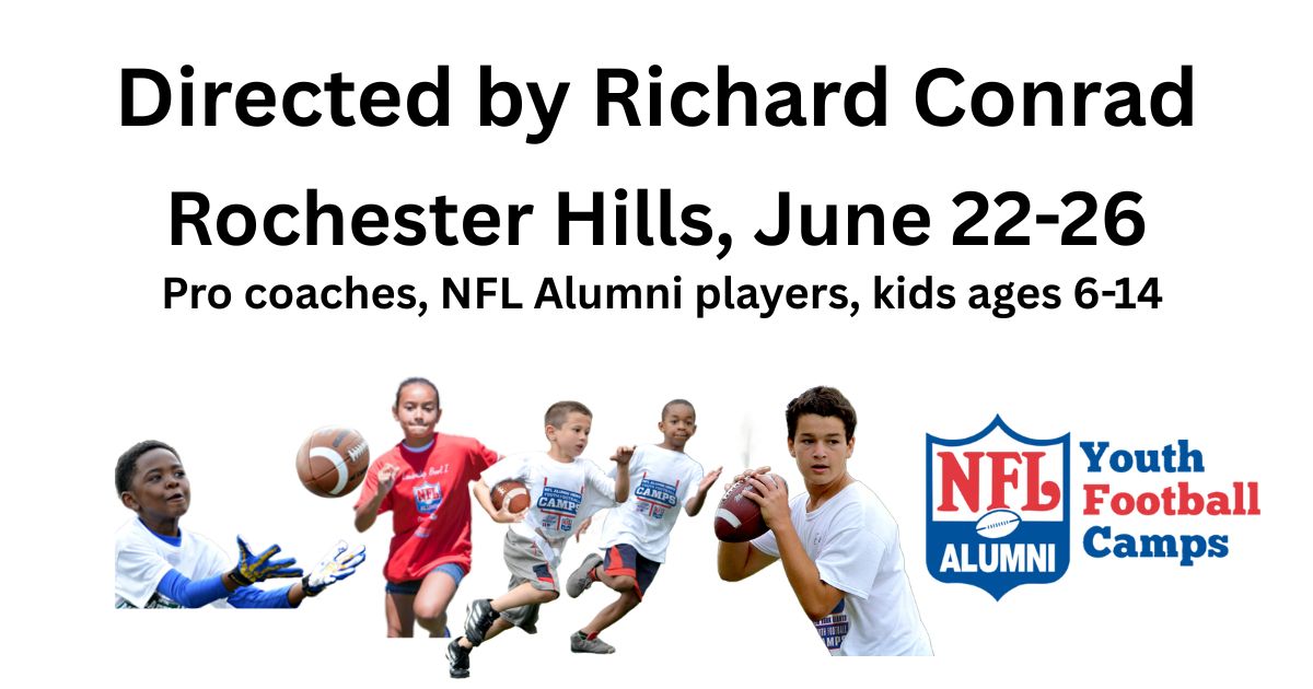 NFL Alumni Youth Football Camps Facebook ad: About the camp director: Anna Maria College 6-year…