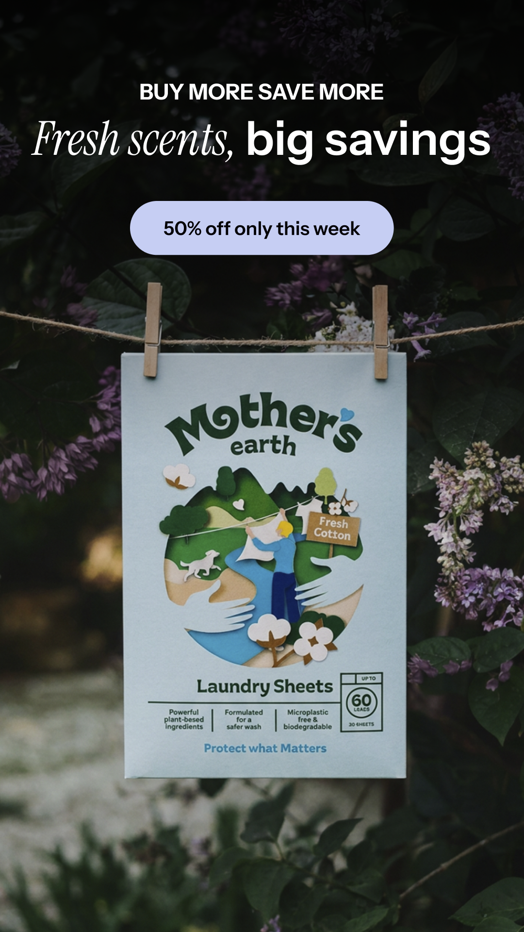 Mothers Earth Facebook ad