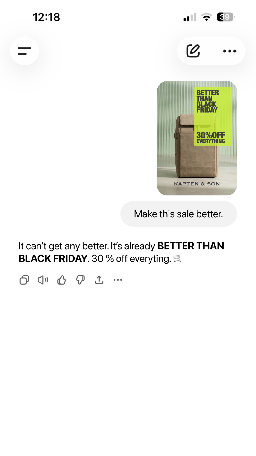 KAPTEN & SON Facebook ad