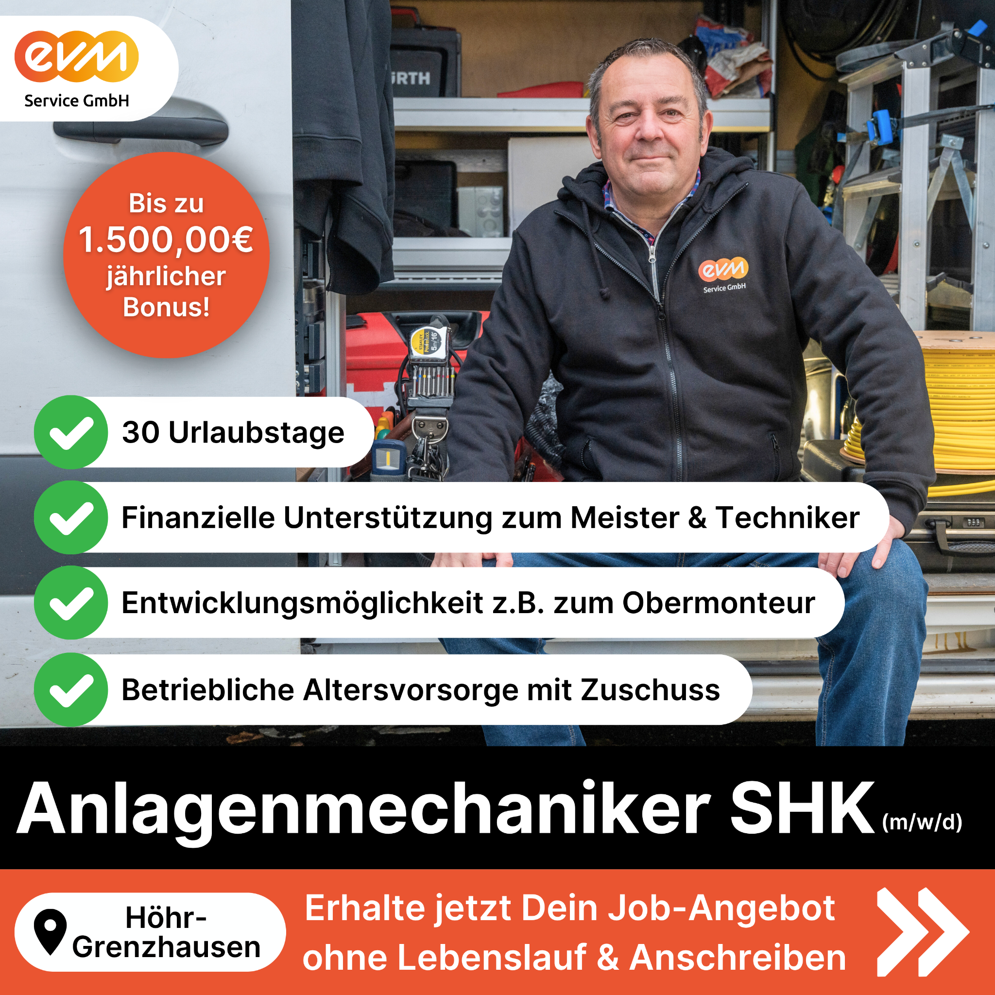 CandidateFlow: Anlagenmechaniker SHK Facebook ad