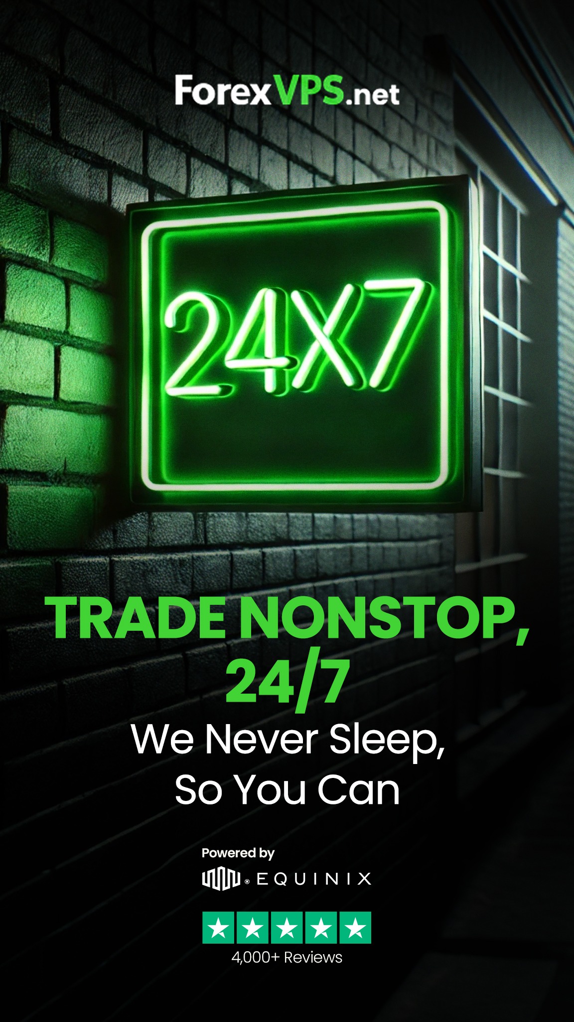 ForexVPS.net Facebook ad: The Ultimate VPS for Traders