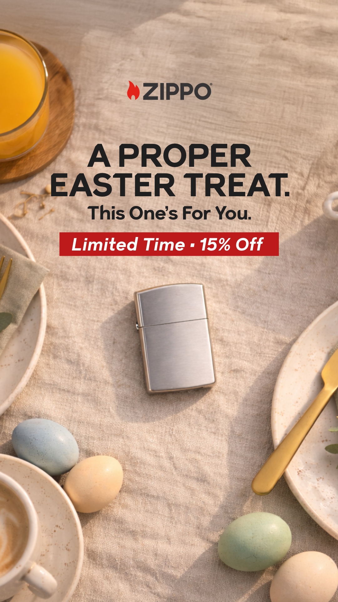 Zippo Europe Facebook ad