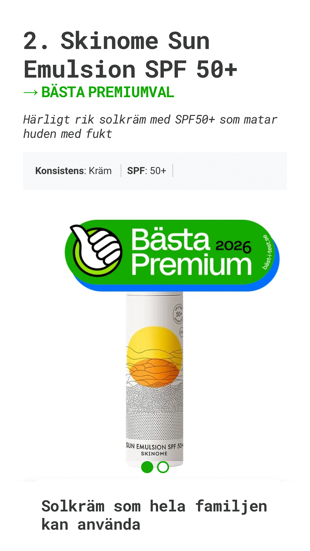 Skinome Facebook ad
