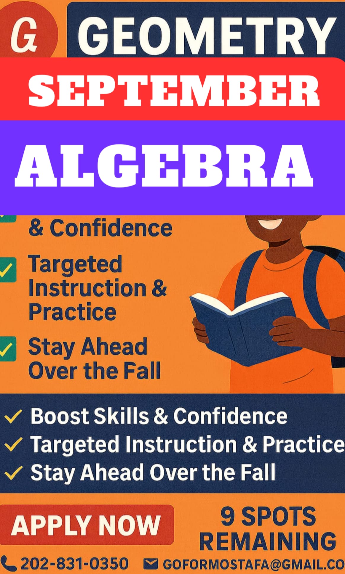 Ahmed Mostafa - Math Tutor by AMOS E-learning Facebook ad from Aug 31, 2026