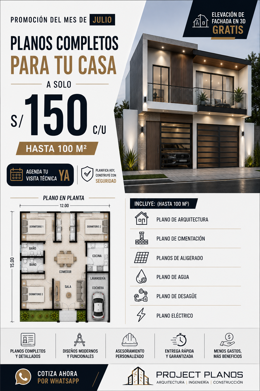 Project Planos Facebook ad