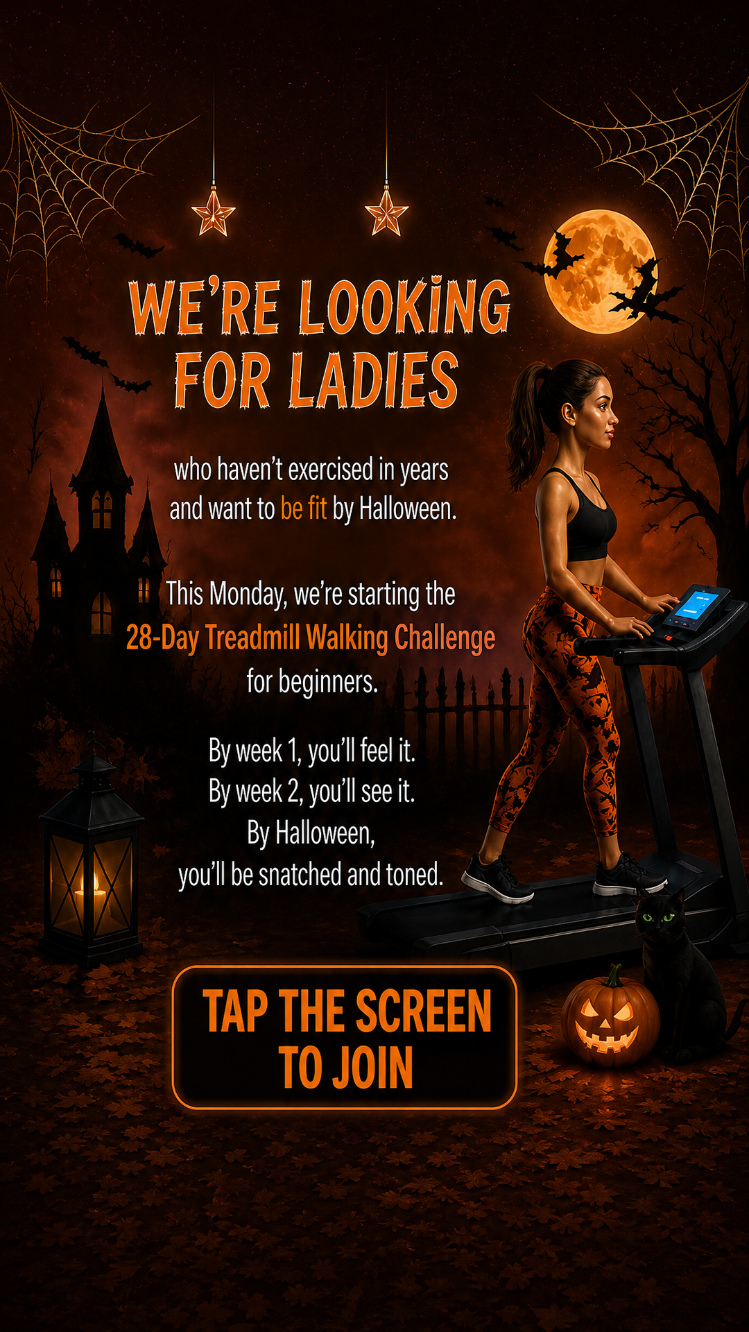 Heather Walks Facebook ad: Let's walk?