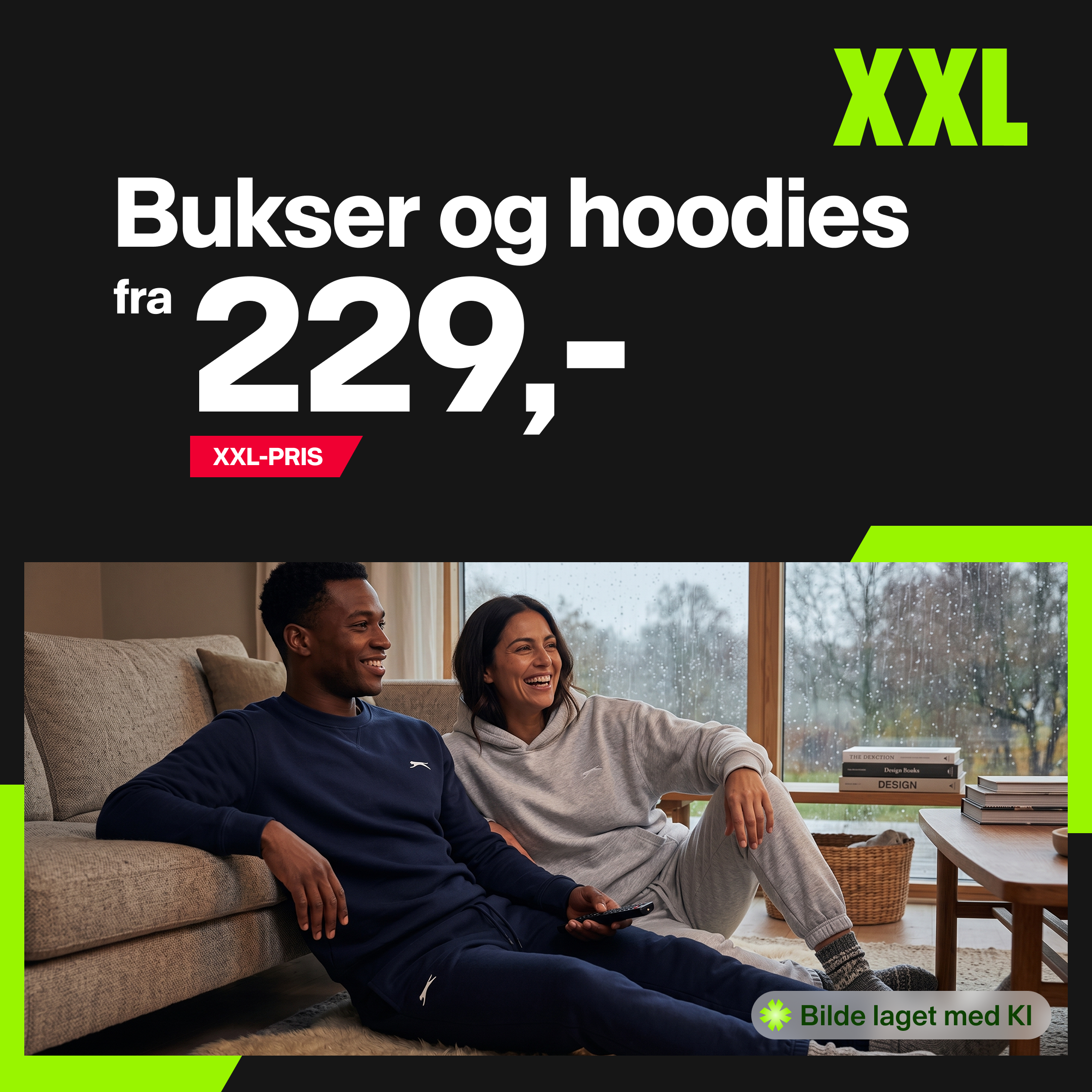 XXL Sport & Villmark Facebook ad: Høstens sikre kombinasjon, fra 229,-