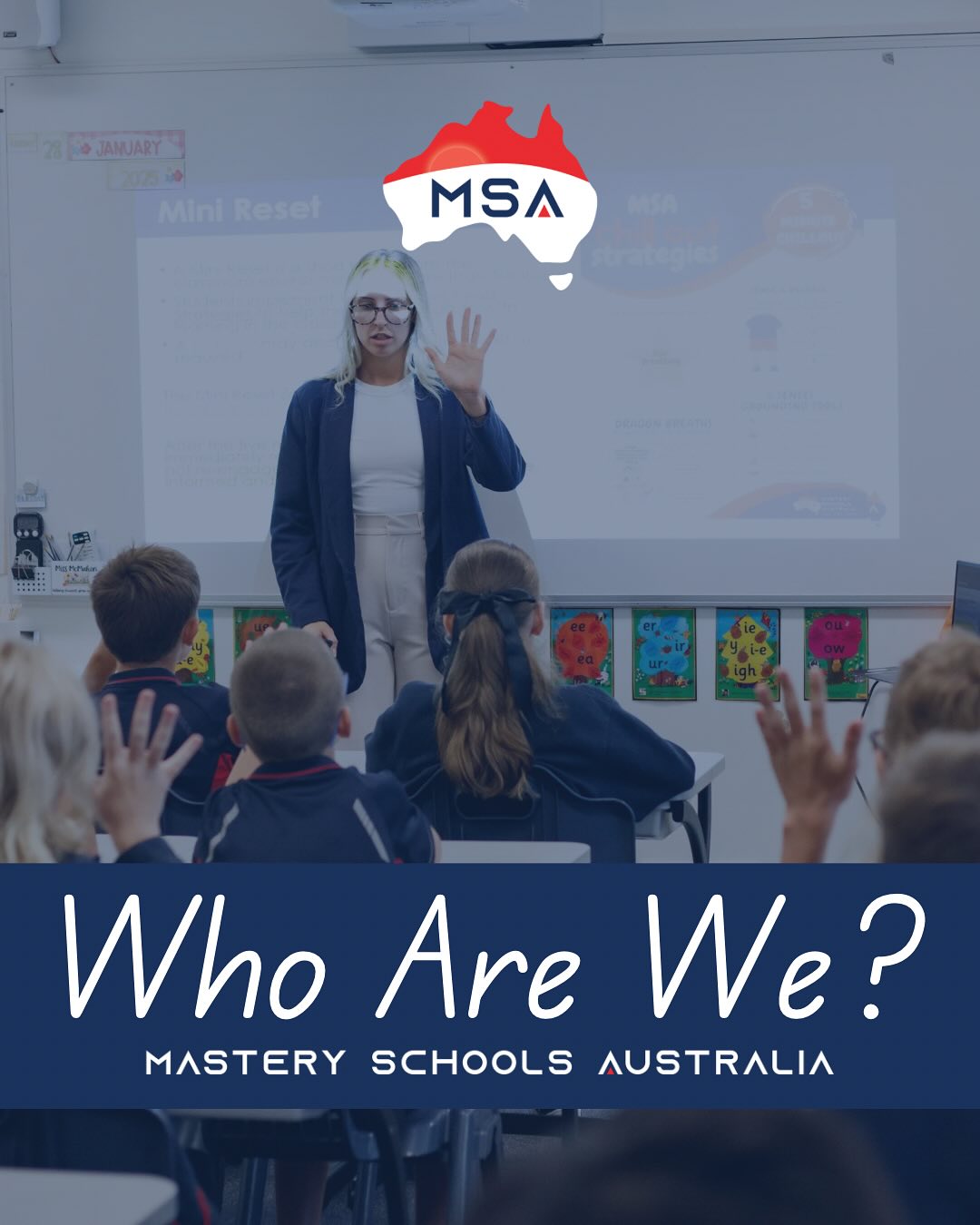 Mastery Schools Australia Facebook ad: At Mastery Schools Australia, we do things differently…
