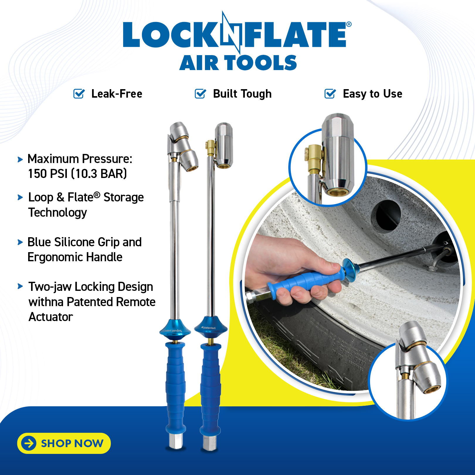 LocknLube ANZ Facebook ad: LockNFlate Air Tools