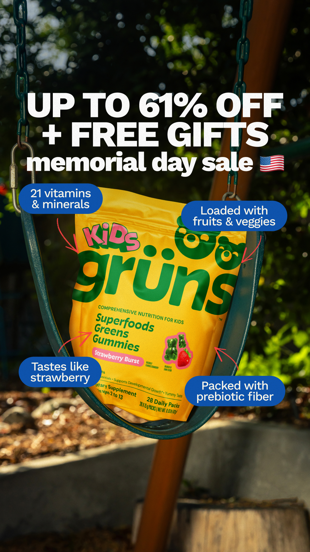 Grüns Kids Facebook ad