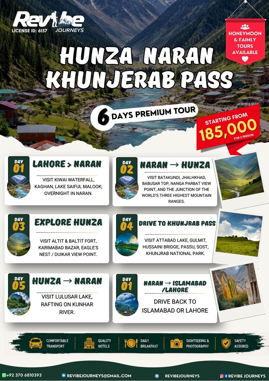 Revibe Journeys Facebook ad: Explore the breathtaking beauty of Pakistan with our…