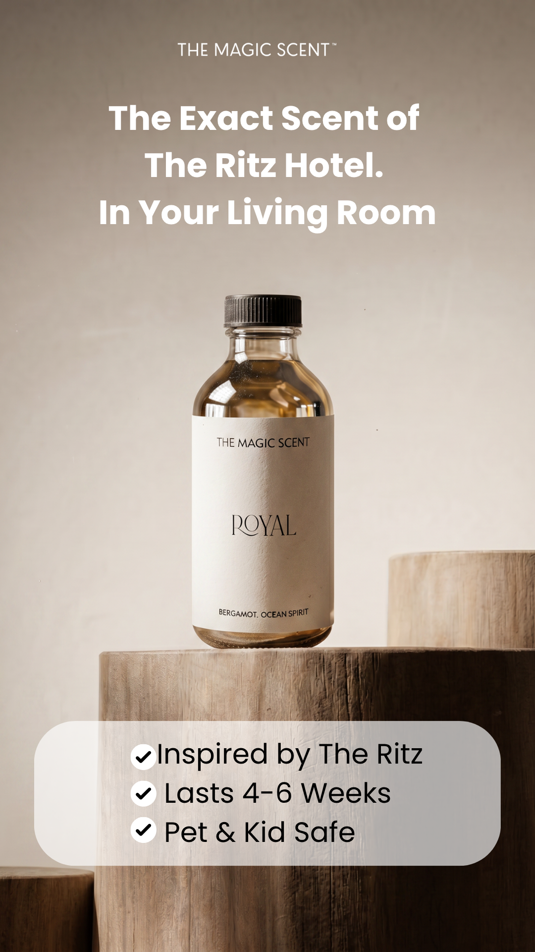 The Magic Scent Facebook ad: The Exact Scent of The Ritz Hotel, London. In Your Living…