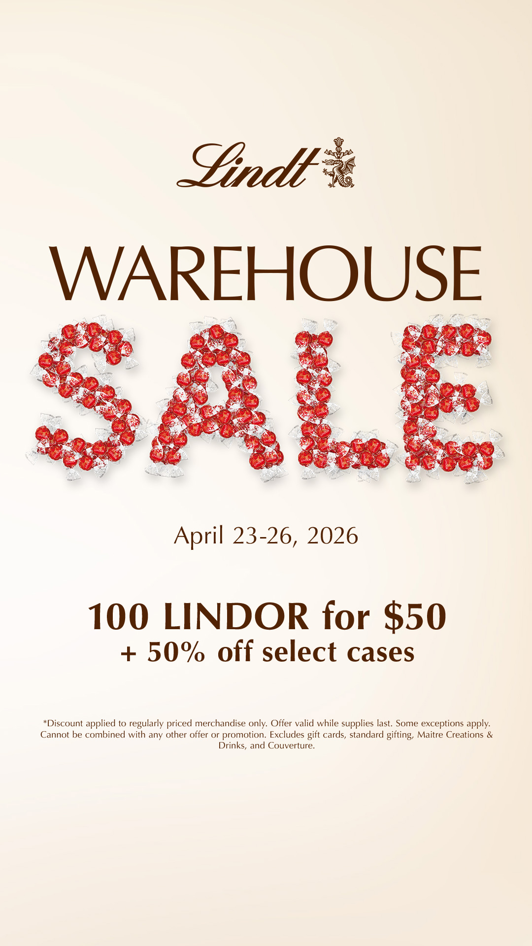 Lindt Facebook ad from Apr 23, 2026