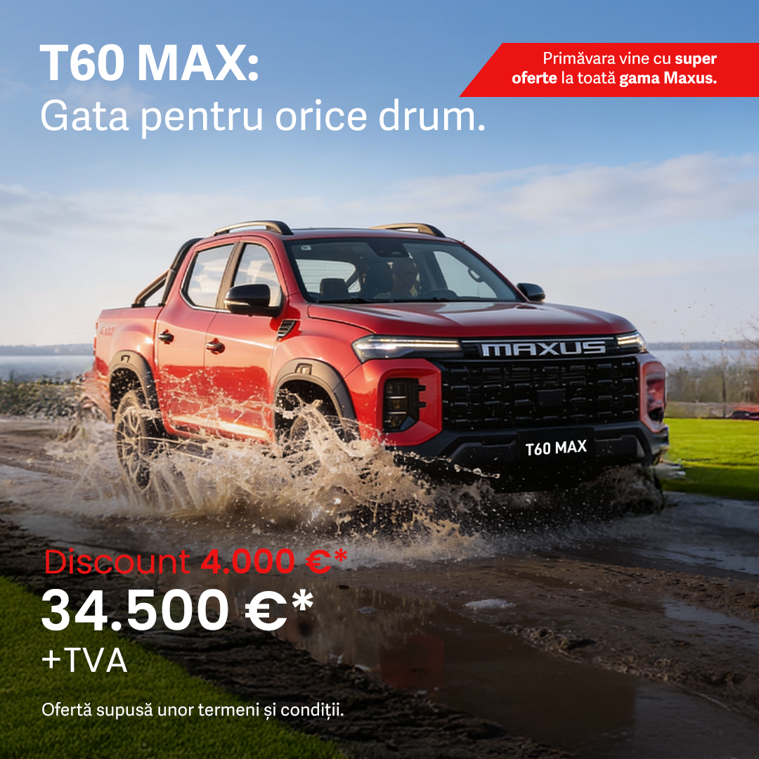 MAXUS Motors Romania Facebook ad: Ai nevoie de un pickup care să țină…