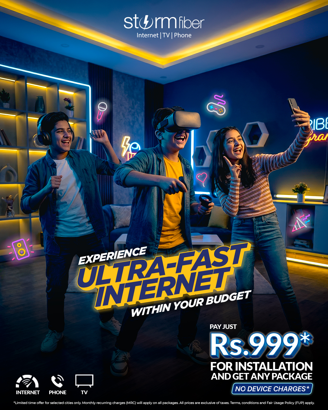 StormFiber Facebook ad