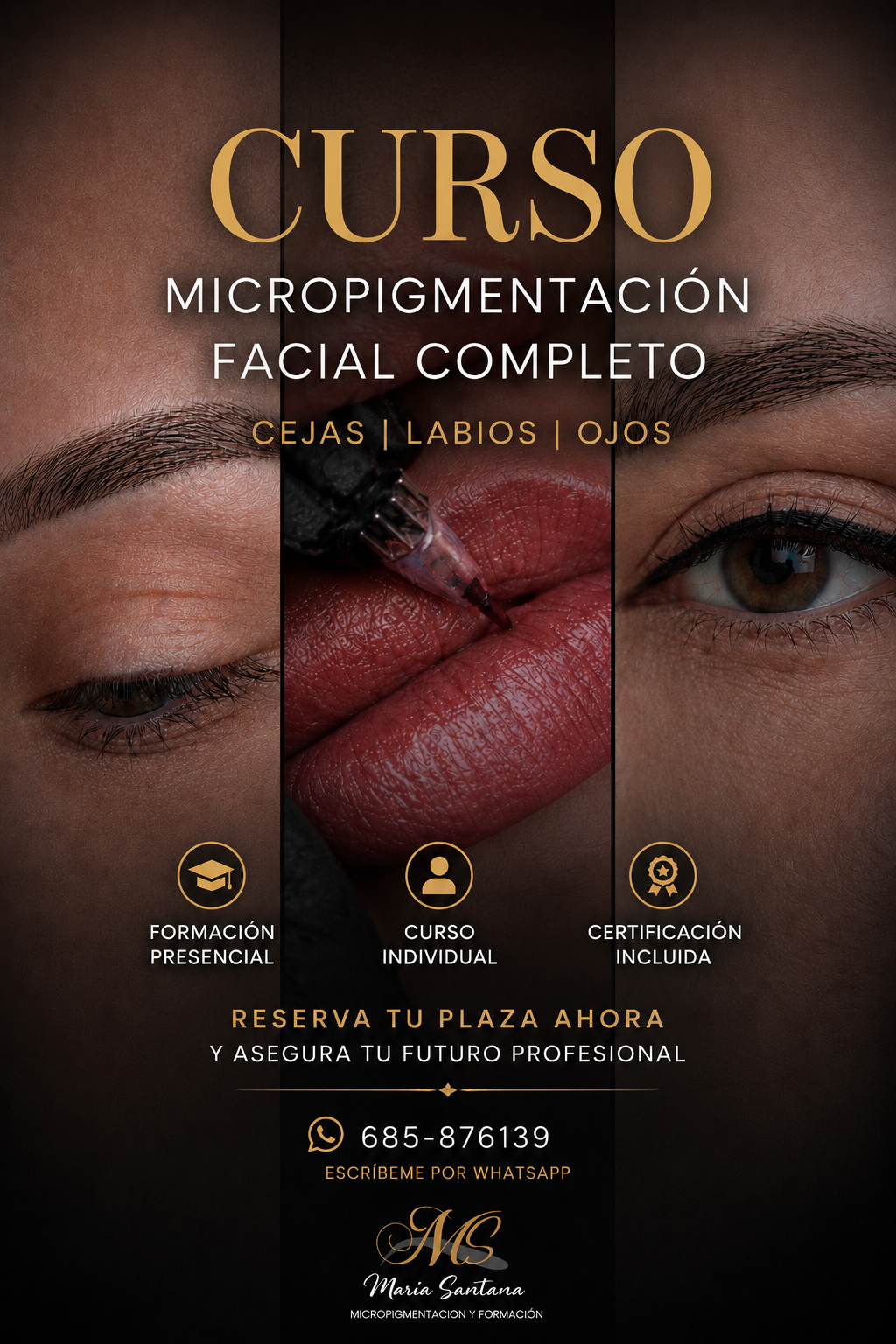 María Santana Micropigmentación y Formación Facebook ad: Curso de Micropigmentación Facial Completo
