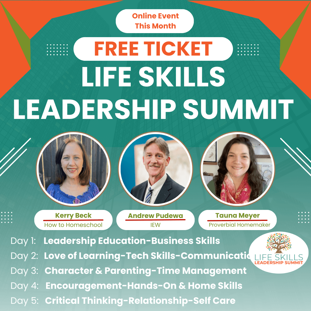 How to Homeschool My Child Facebook ad: Free Ticket: Andrew Pudewa on AI & Teens