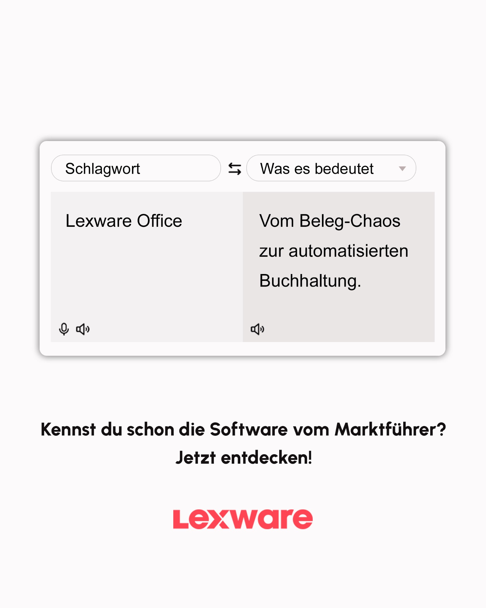 Lexware Facebook ad